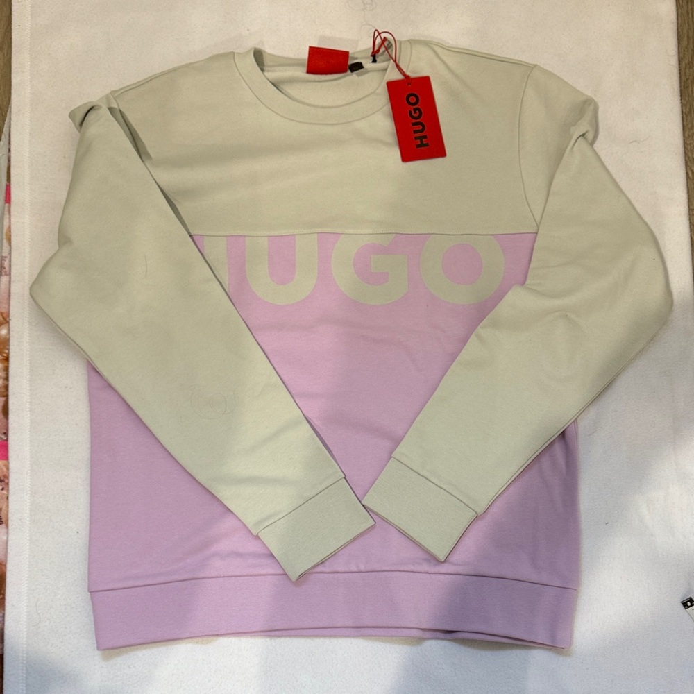 HUGO men  Sweater - Cream and Pink